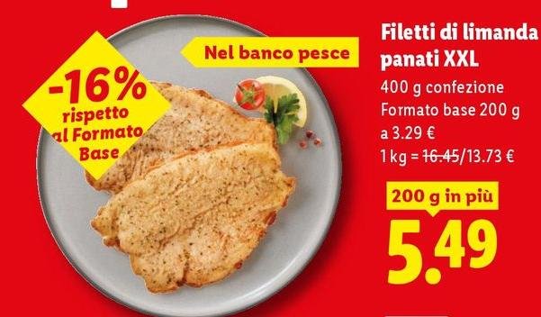Filetti Di Limanda Panati XXL