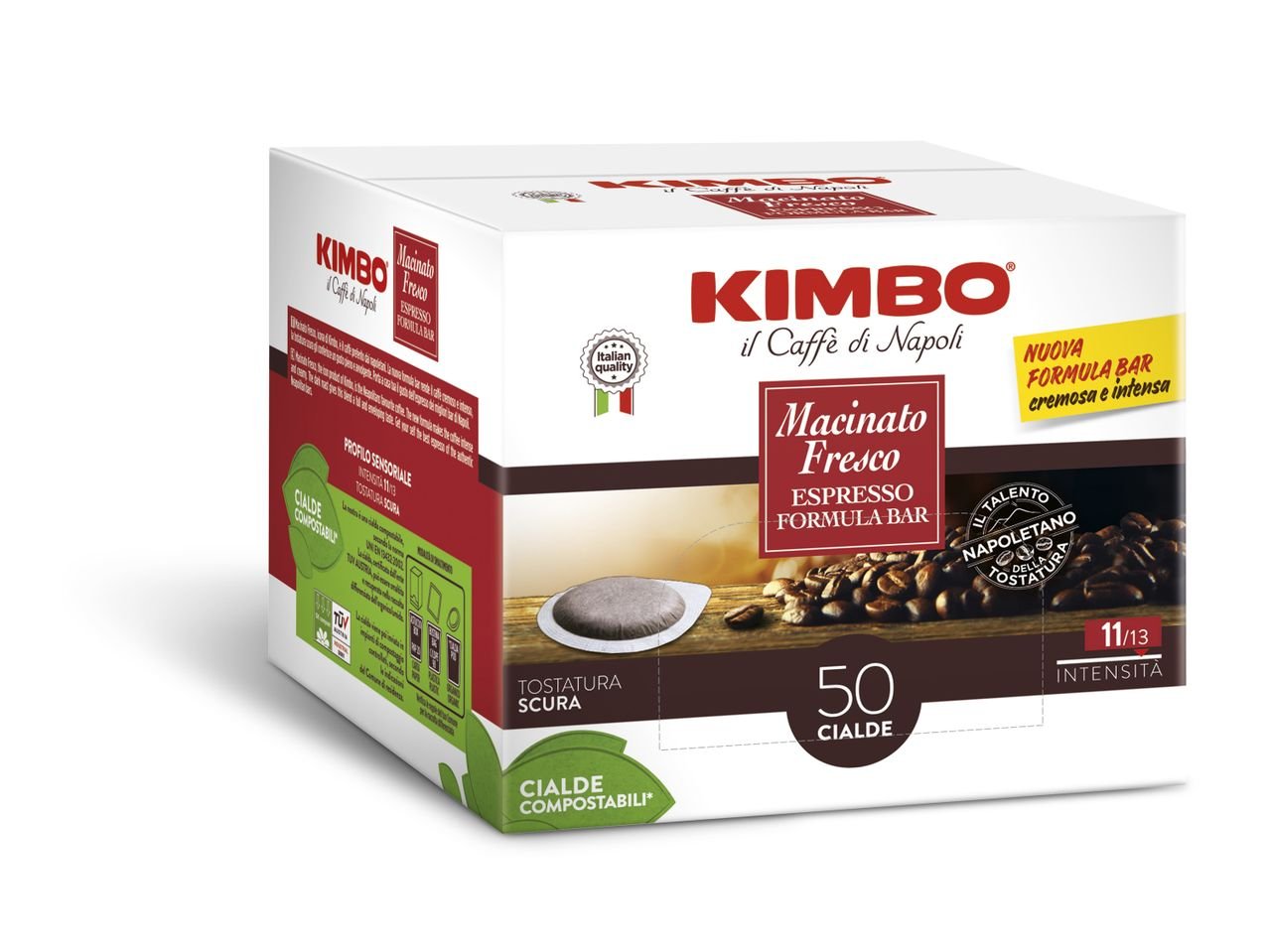 Macinato fresco Espresso formula bar