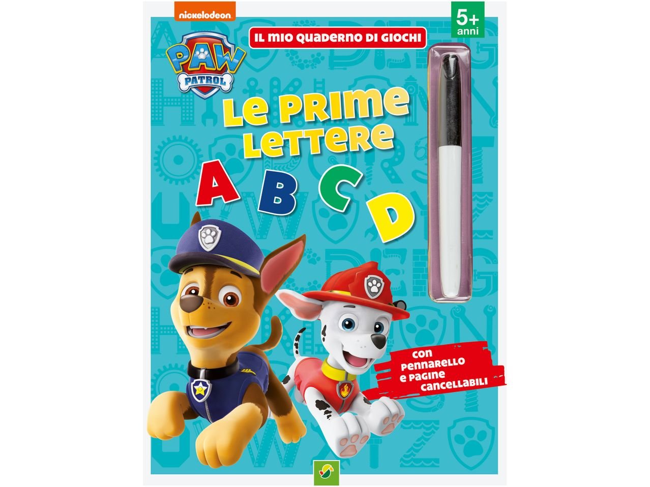 Libro di attività per bambini con penna "Peppa Pig, Paw Patrol"