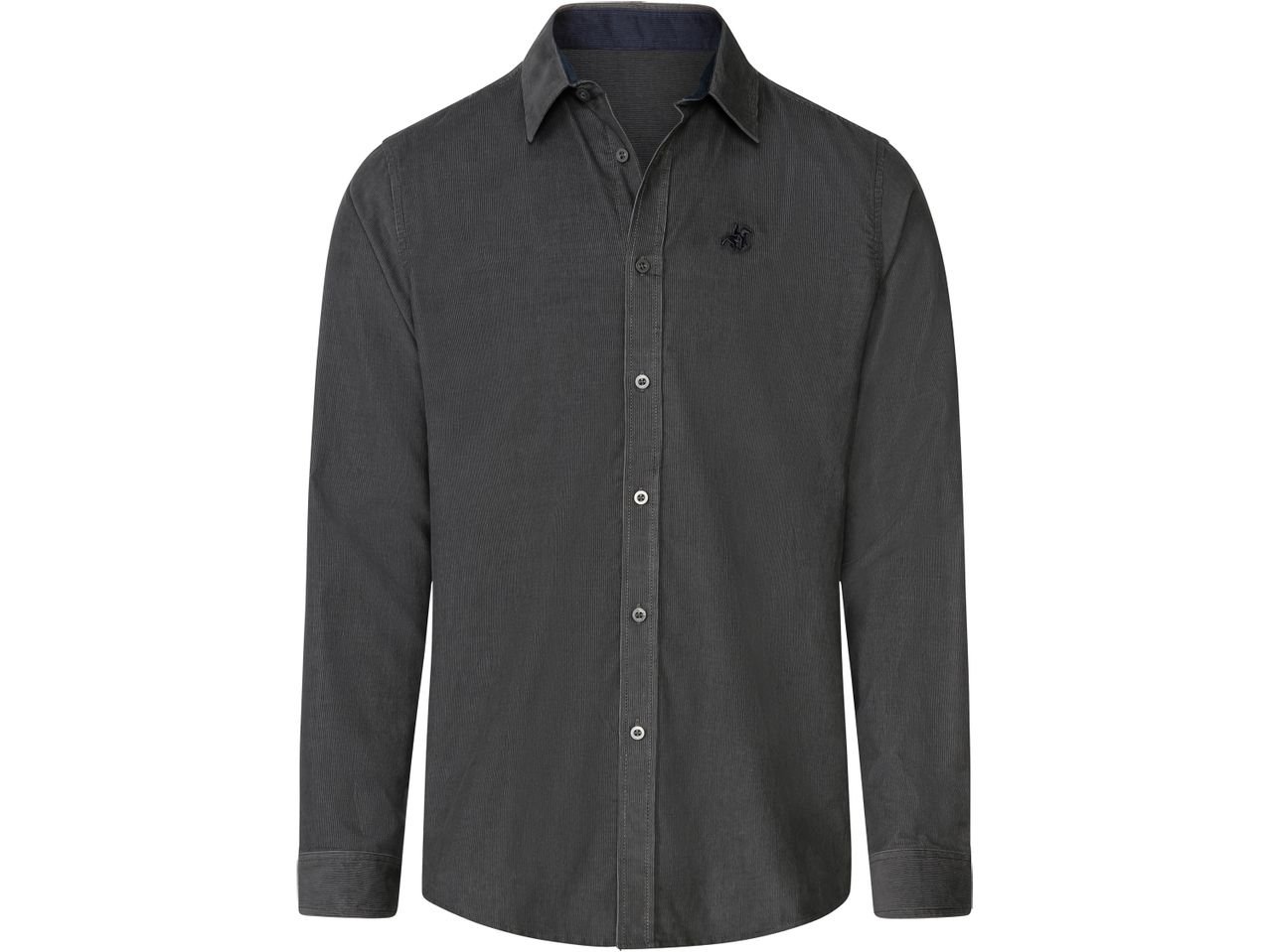 Camicia in velluto fine da uomo