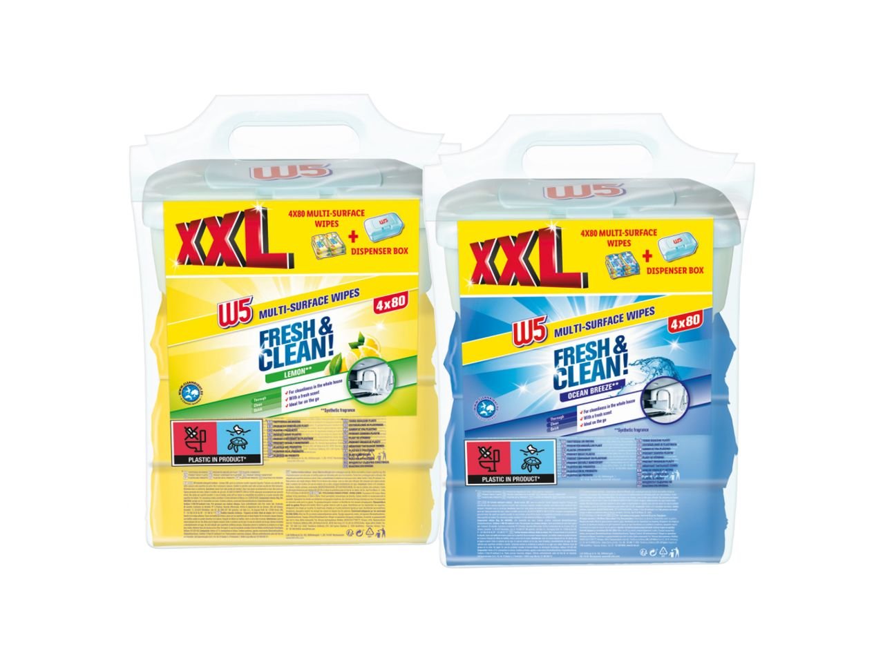 Salviette detergenti multiuso 4x 80 pezzi