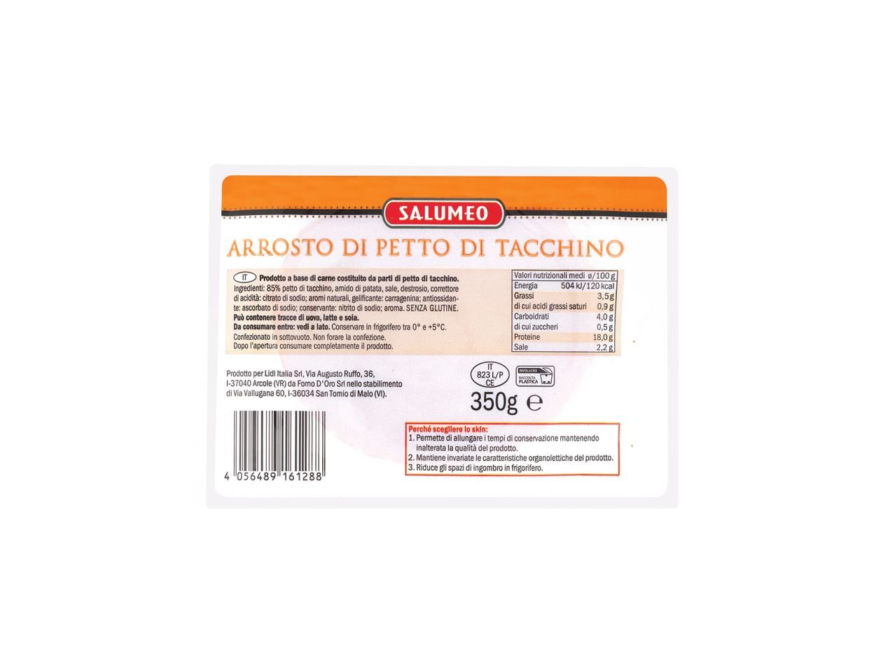 Arrosto di petto di tacchino trancio