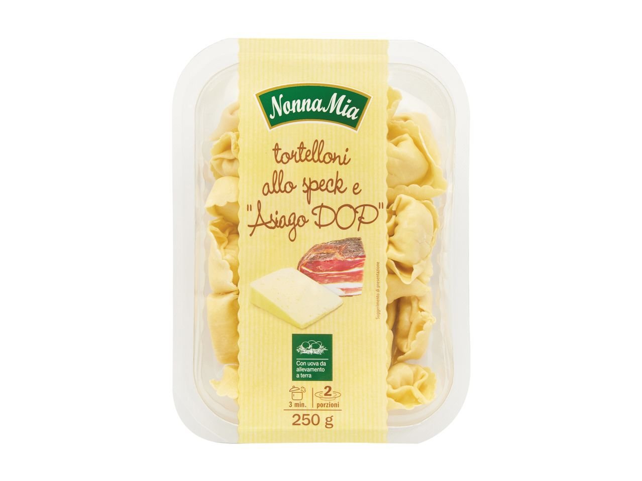 Tortelloni allo speck e “Asiago DOP”