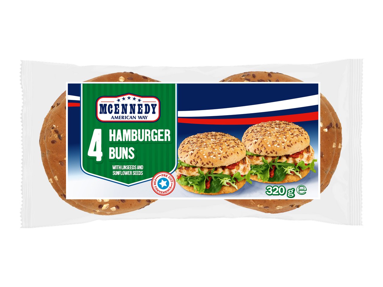 Panini morbidi con semi per hamburger