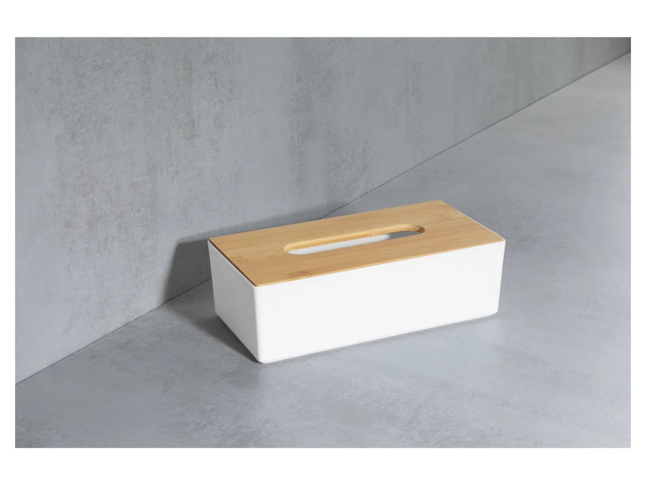 Portascopino, scatola per fazzoletti cosmetici o box portaoggetti per bagno