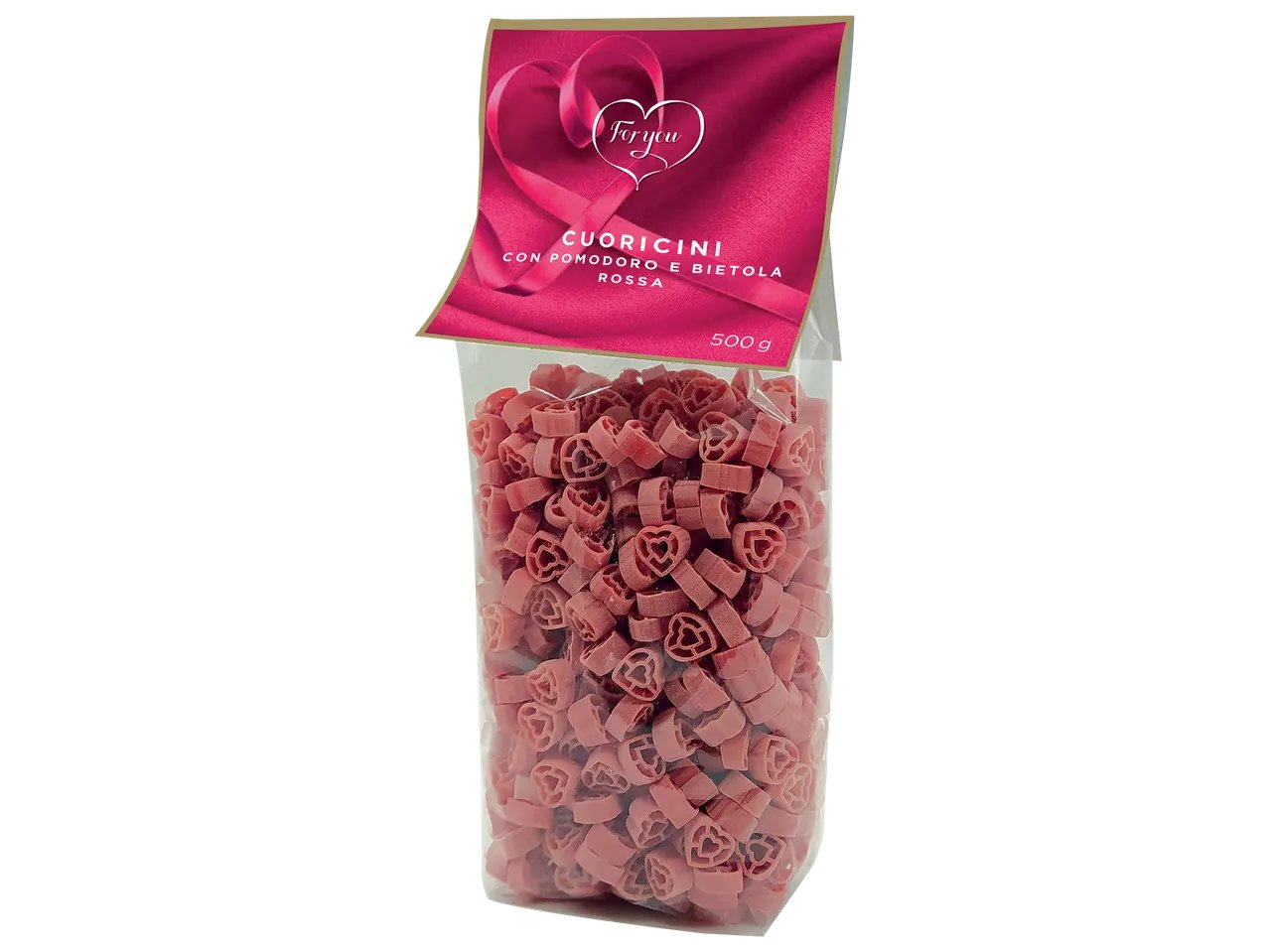 Pasta di grano duro a forma di cuore