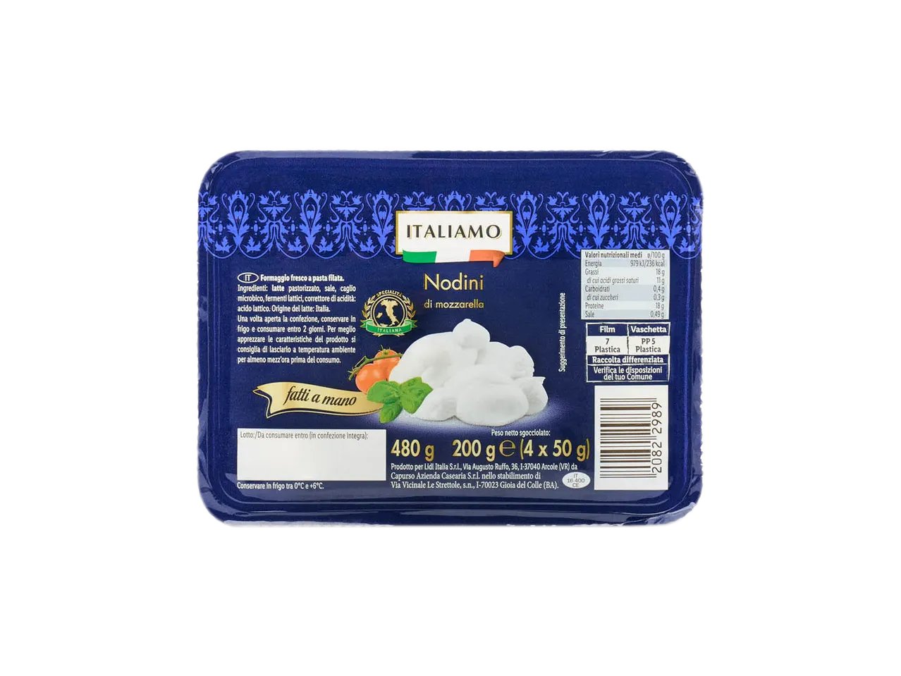 Nodini di mozzarella