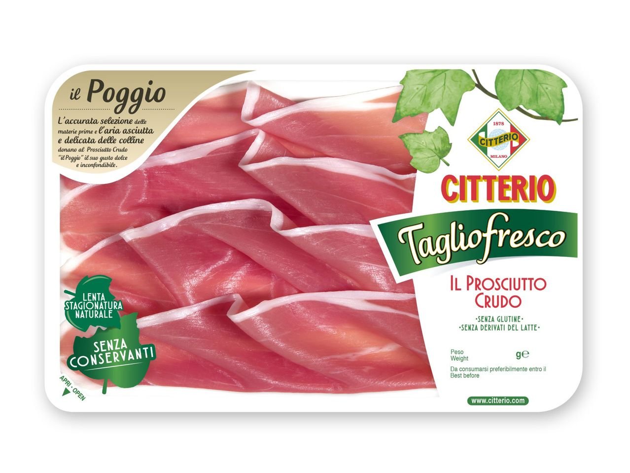 Tagliofresco Prosciutto crudo del Poggio