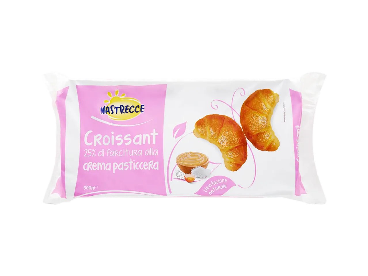 Croissant con crema pasticcera