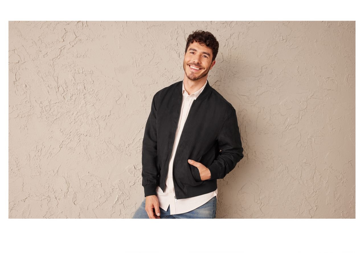 Giacca effetto scamosciato da uomo