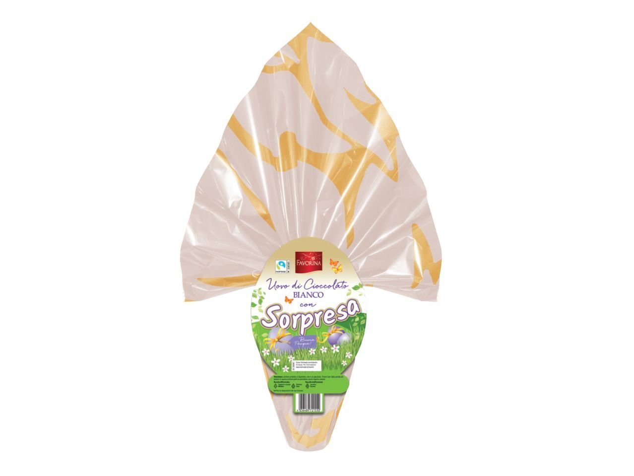 Uovo di cioccolato bianco