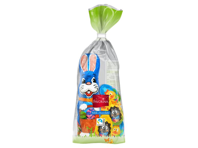 Sacchetto pasquale con cioccolato