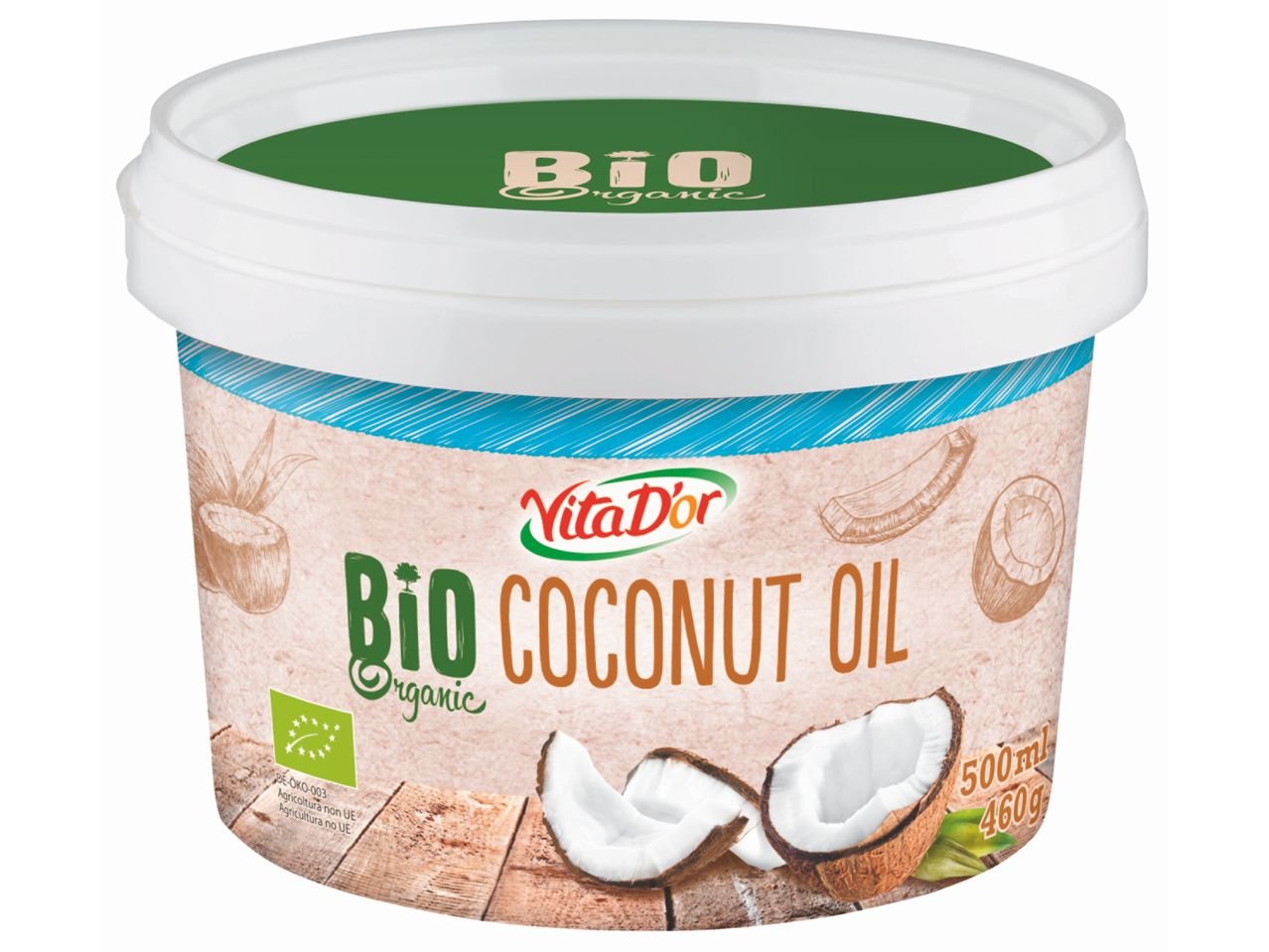 Olio di cocco bio raffinato