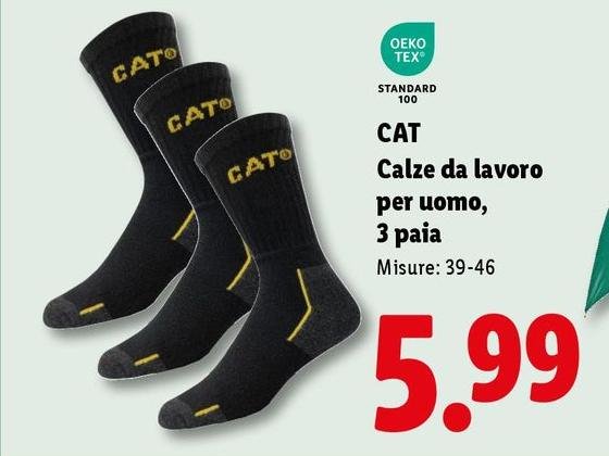 Calze Da Lavoro Per Uomo, 3 Paia