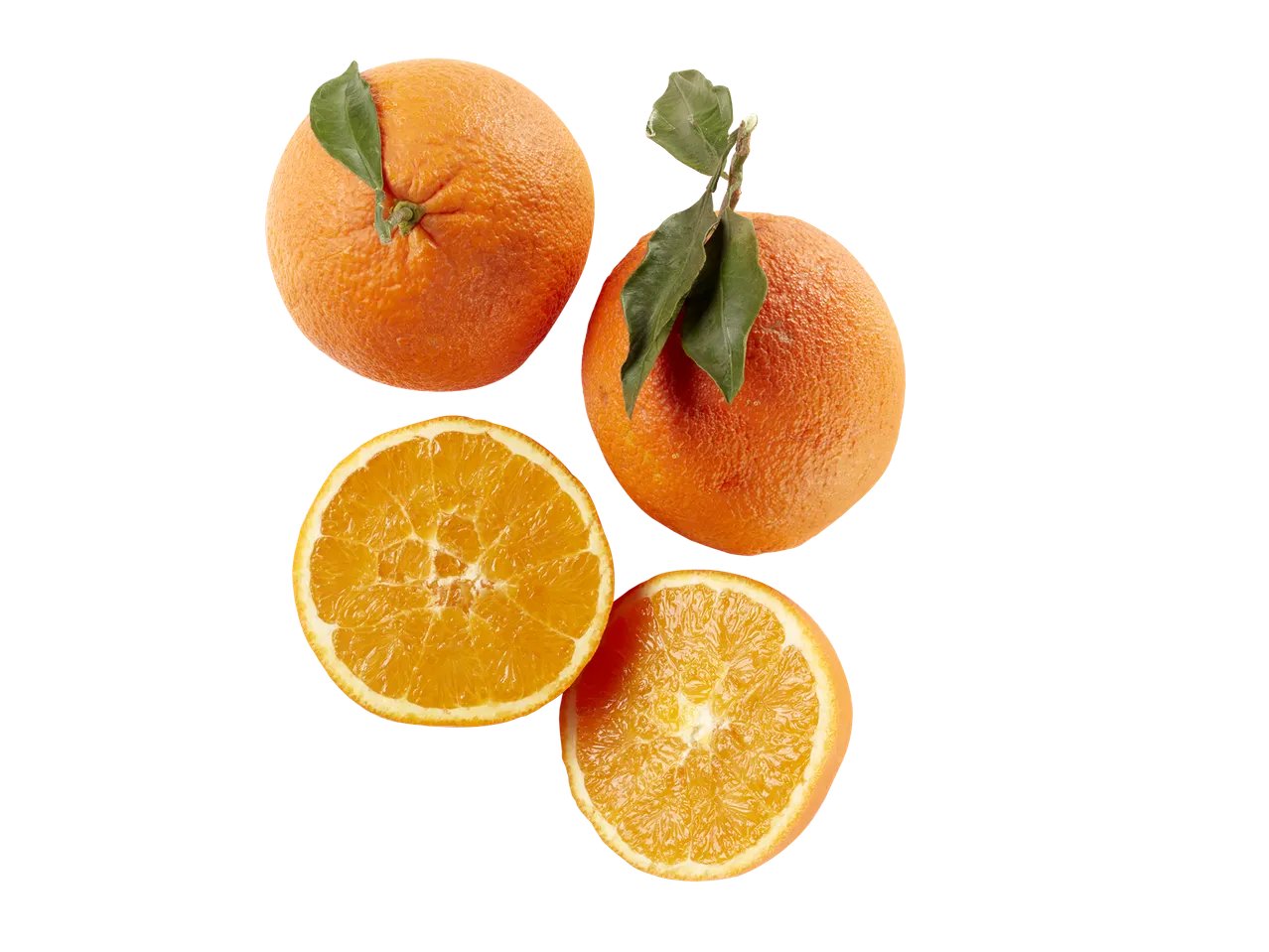 Arance con foglia