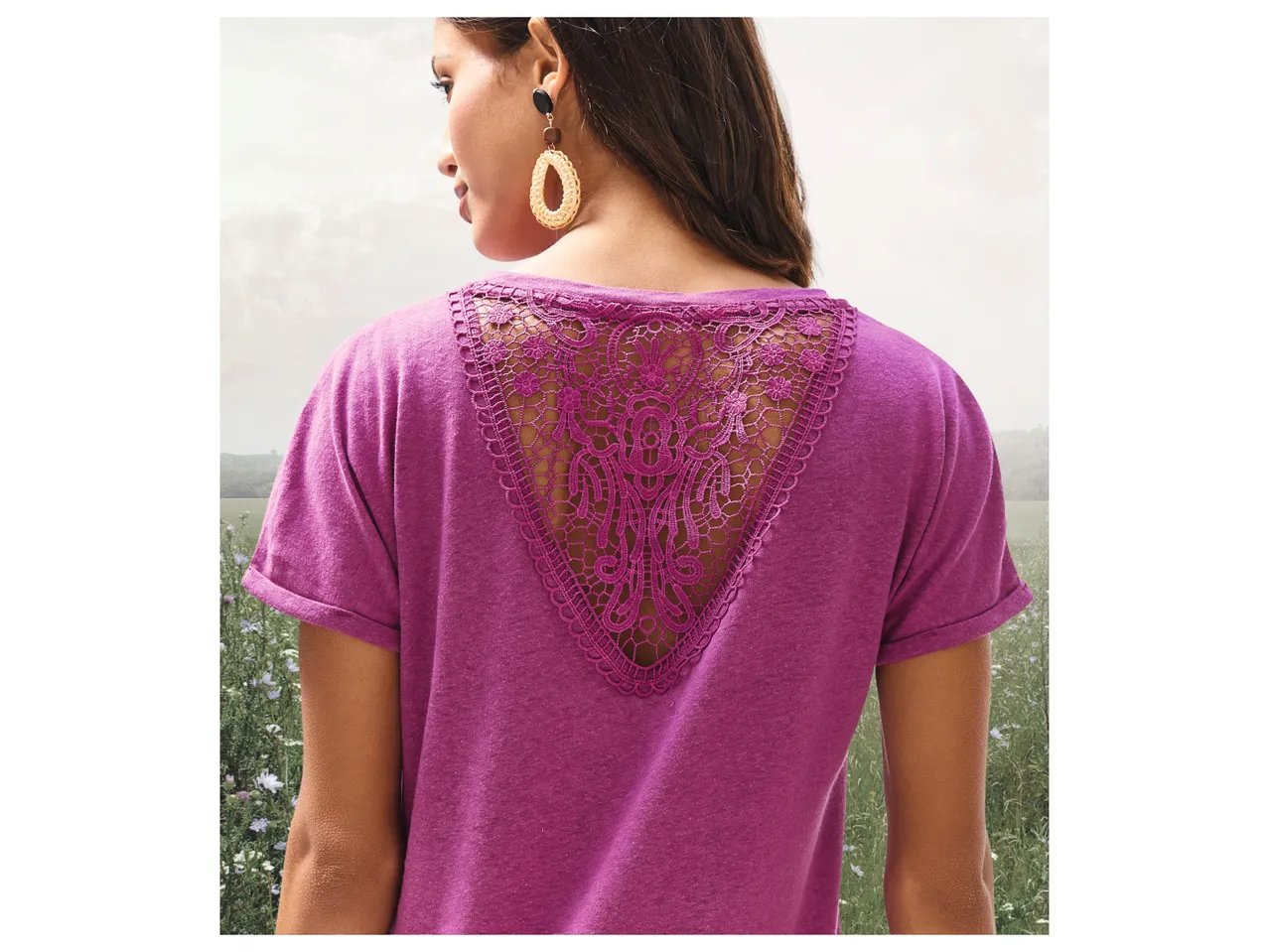 T-Shirt in canapa da donna