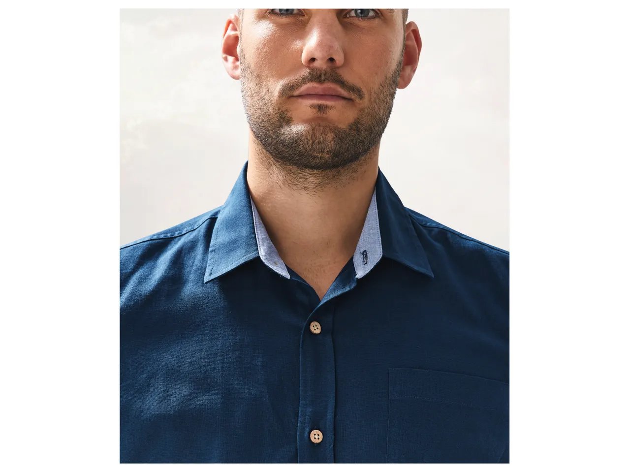 Camicia in canapa da uomo