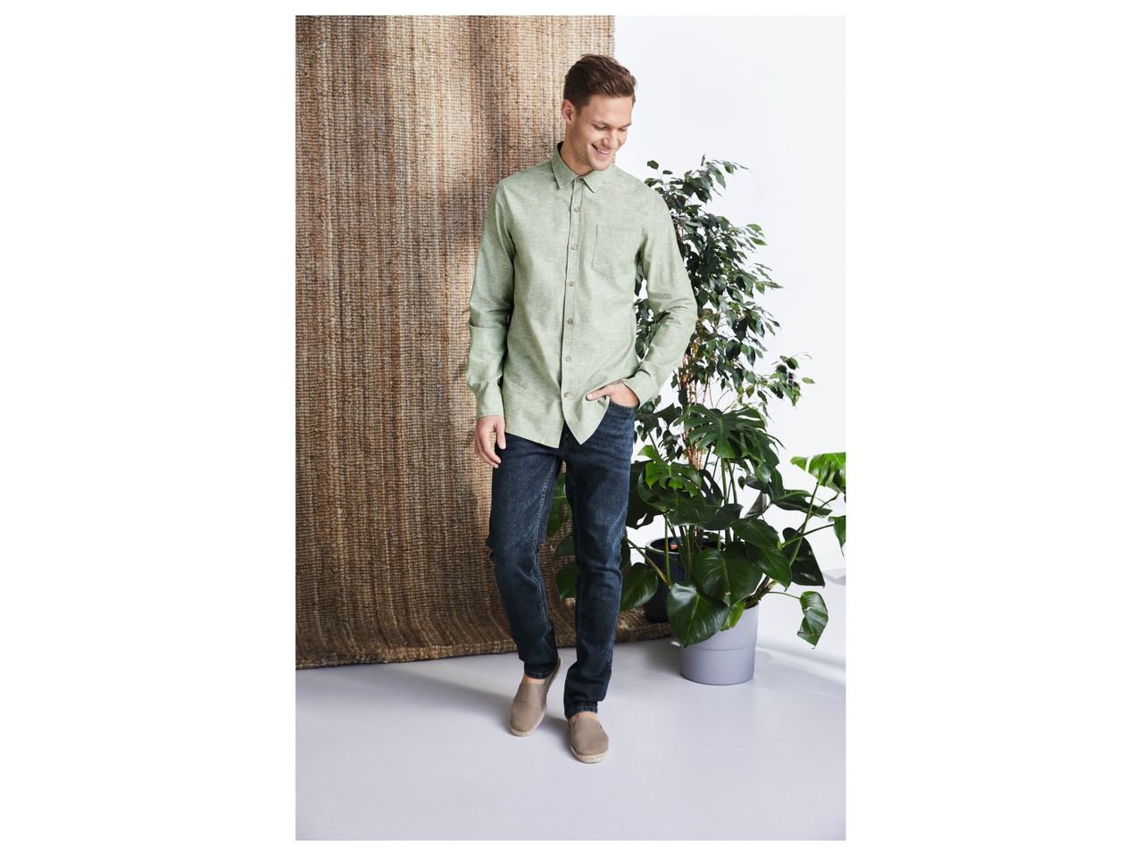 Jeans in canapa da uomo