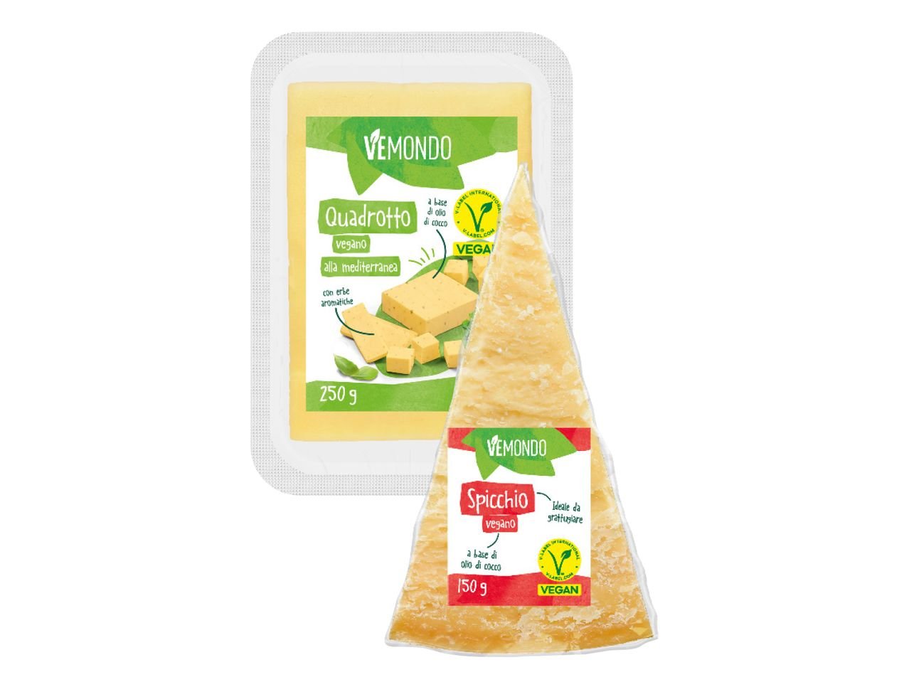 Quadrotto o Spicchio vegano