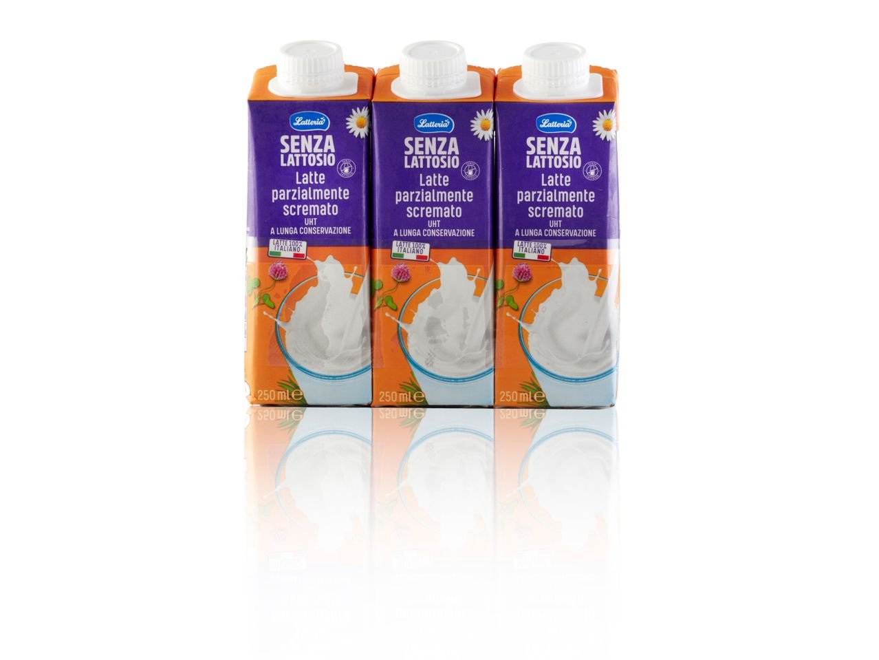Latte parzialmente scremato UHT senza lattosio