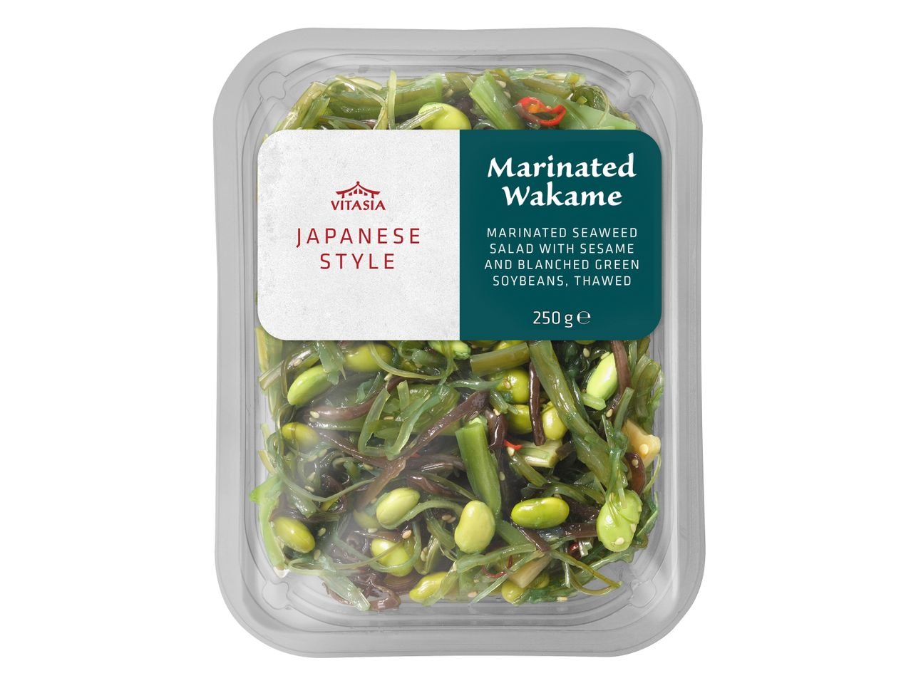 Insalata di alghe con fagioli di soia