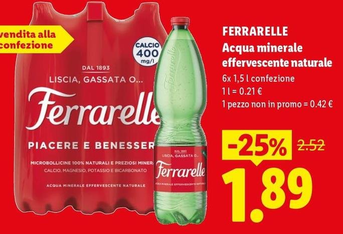 Ferrarelle - Acqua Minerale Effervescente Naturale