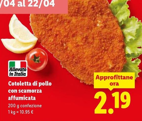 Cotoletta Di Pollo Con Scamorza Affumicata