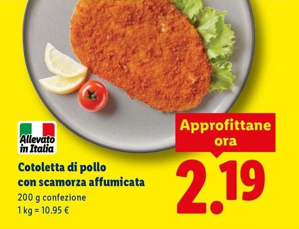 Cotoletta Di Pollo Con Scamorza Affumicata