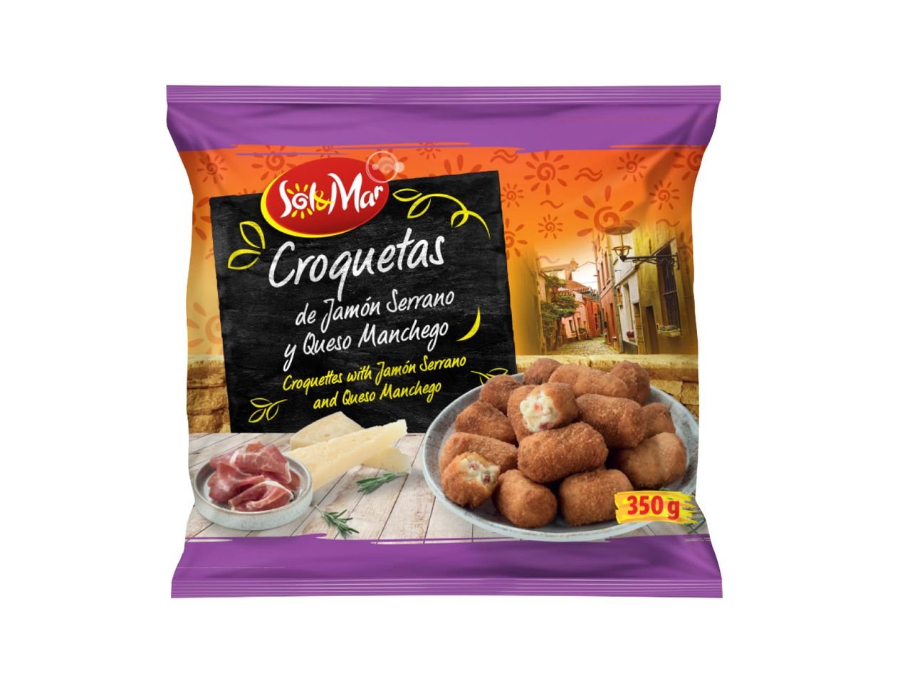 Crocchette con Jamón Serrano e formaggio Manchego