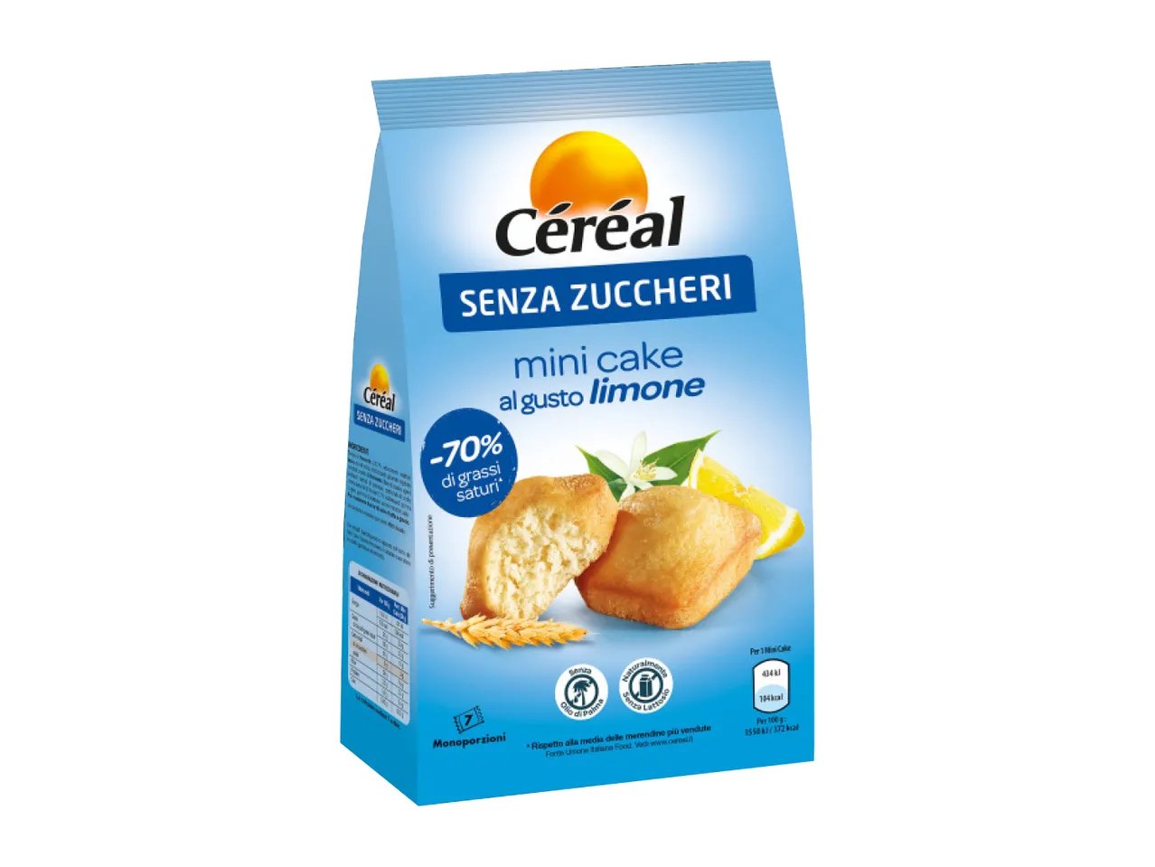 Senza zuccheri Mini cake al limone