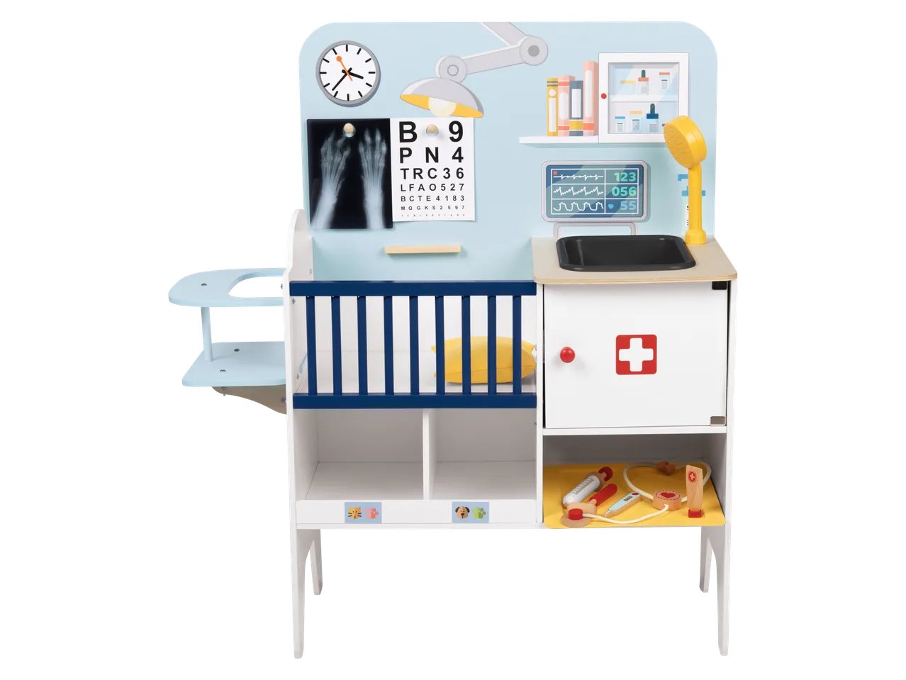 Veterinario e clinica 2 in 1 in legno