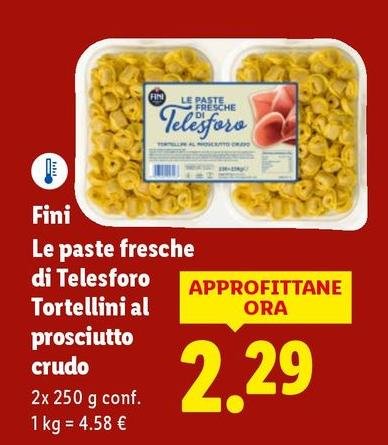 Fini - Le Paste Fresche Di Telesforo Tortellini Al Prosciutto Crudo