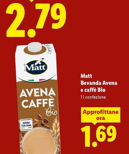Matt - Bevanda Avena E Caffè Bio