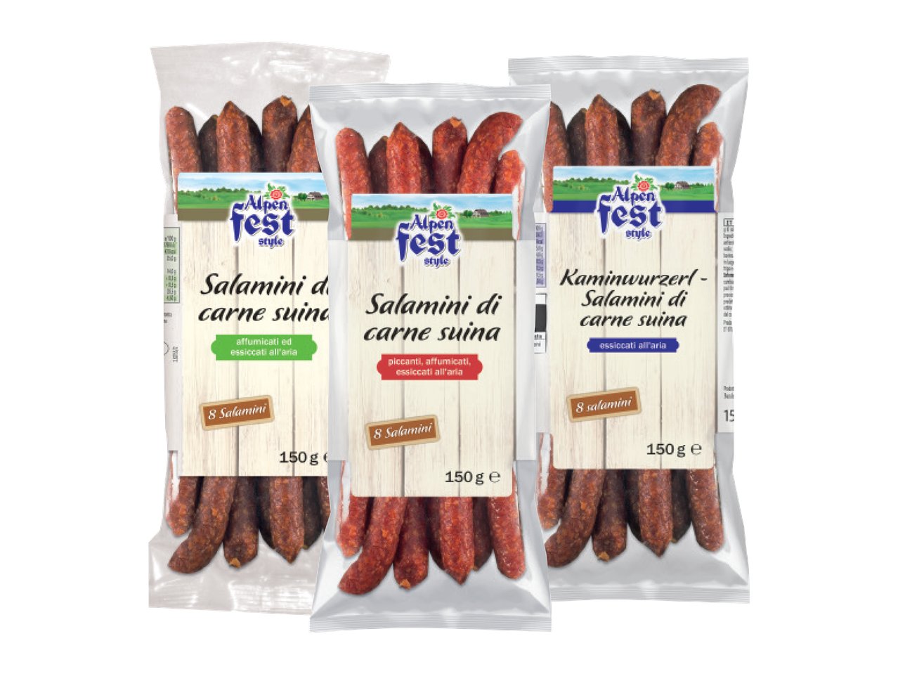 Salamini di carne suina