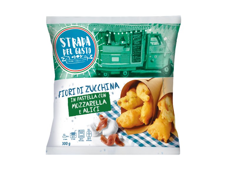 Fiori di zucchina pastellati