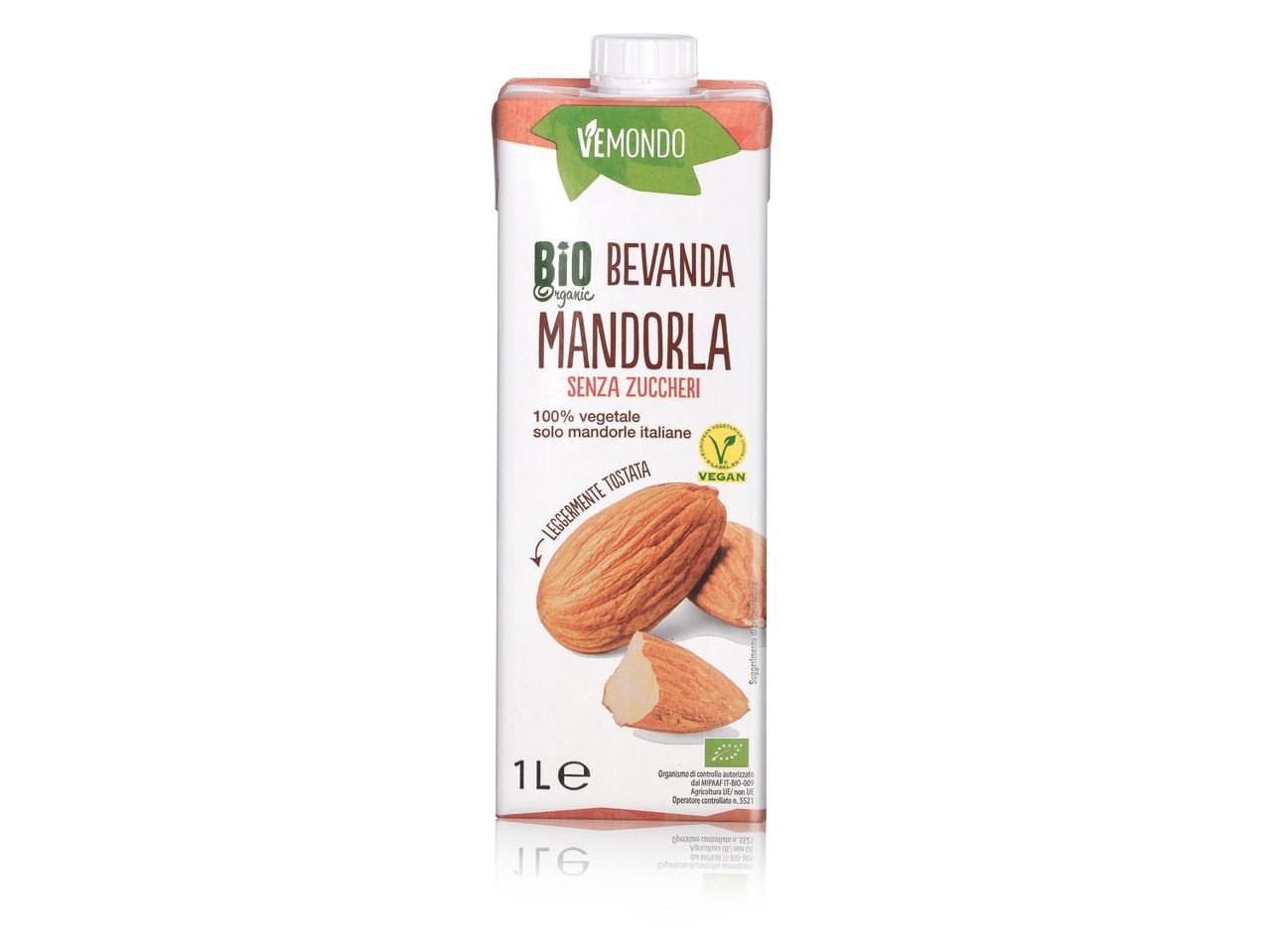 Bevanda Bio alla mandorla senza zucchero