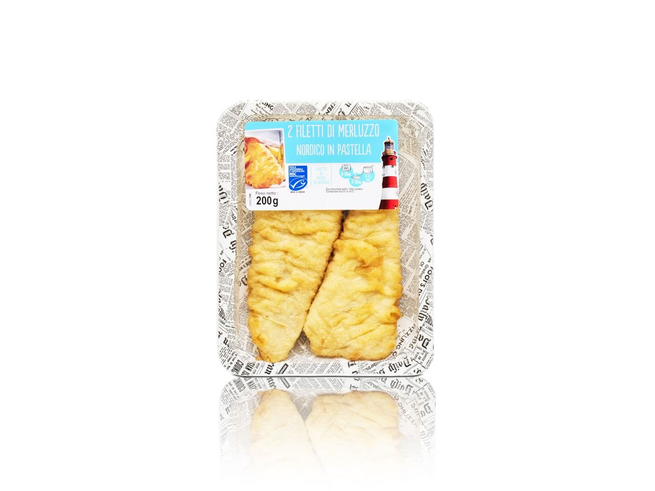 Filetti di merluzzo nordico in pastella