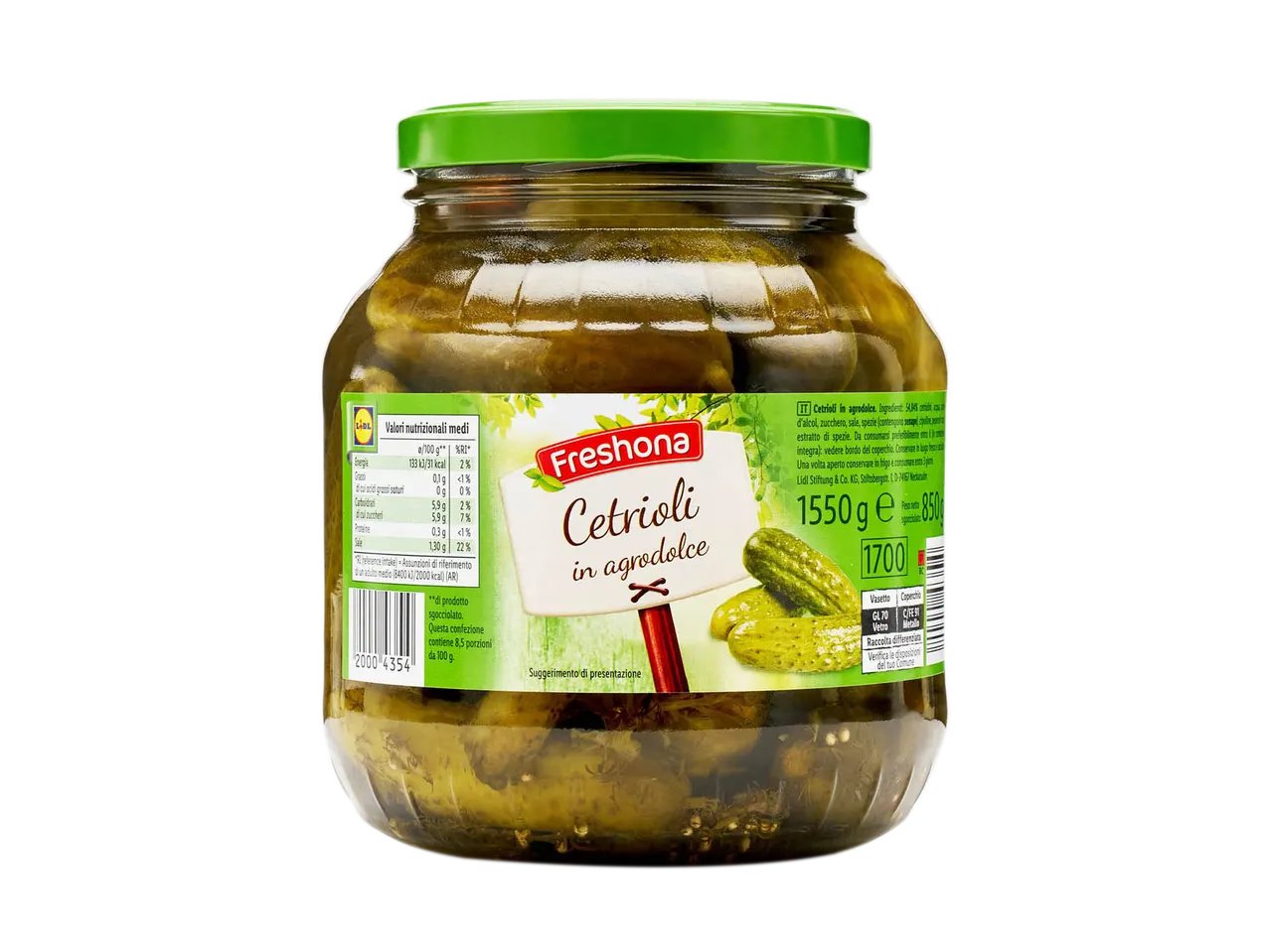 Cetrioli giganti aromatizzati