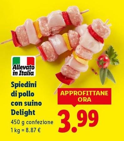Spiedini Di Pollo Con Suino Delight
