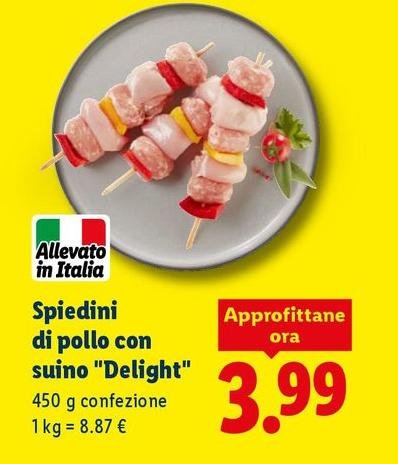 Spiedini Di Pollo Con Suino "Delight"