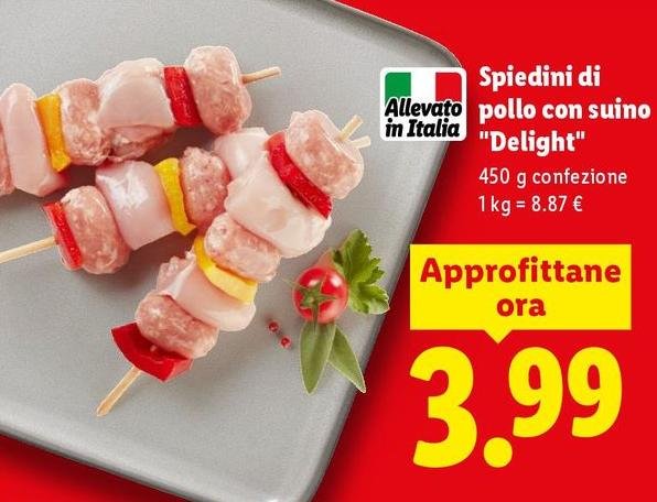 Spiedini Di Pollo Con Suino "Delight"
