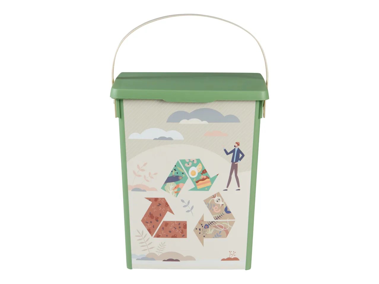 Cestino multiuso con coperchio, 5 L