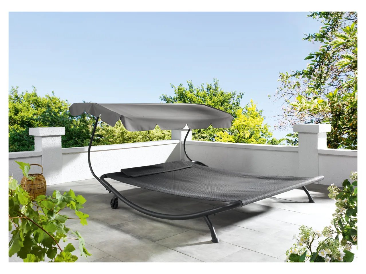 Lettino doppio da giardino