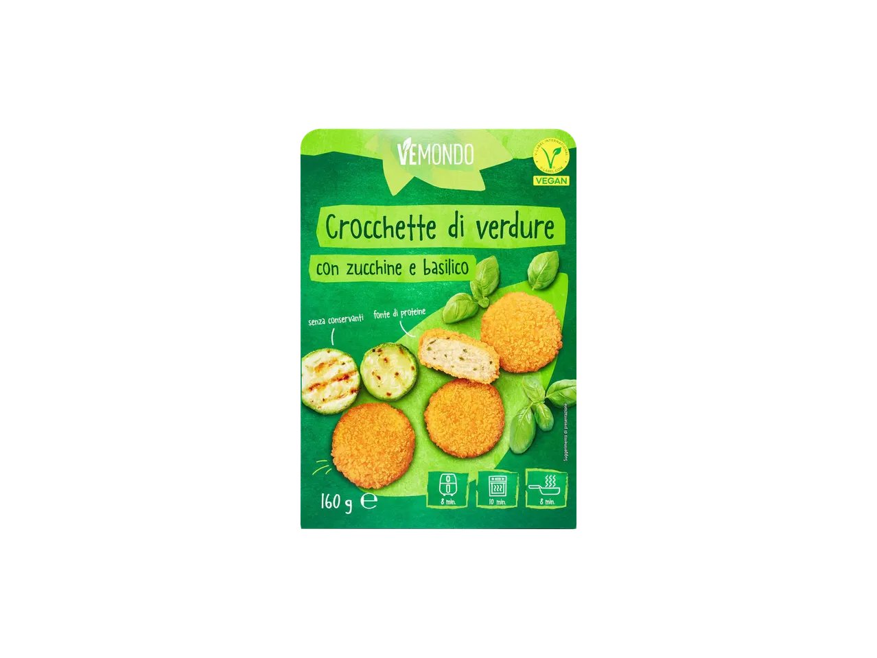 Crocchette con zucchine e basilico