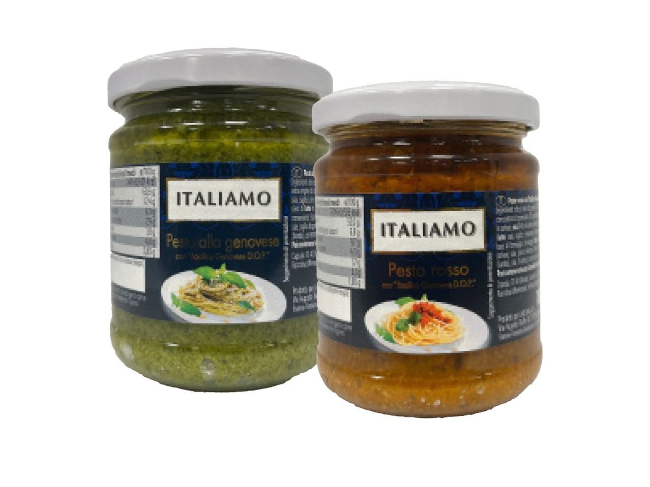 Pesto alla genovese o pesto rosso con Basilico Genovese DOP