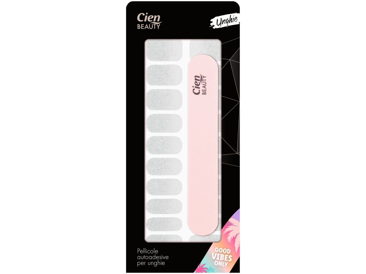 Ciocca colorata per capelli, strass per viso o smalto adesivo