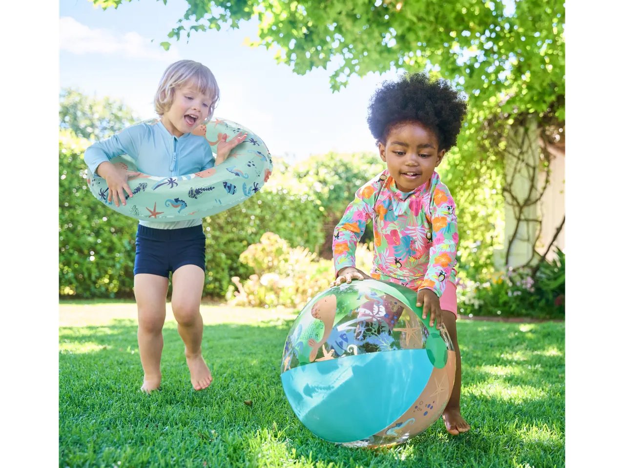 Pallone da spiaggia, materassino o salvagente per bambini