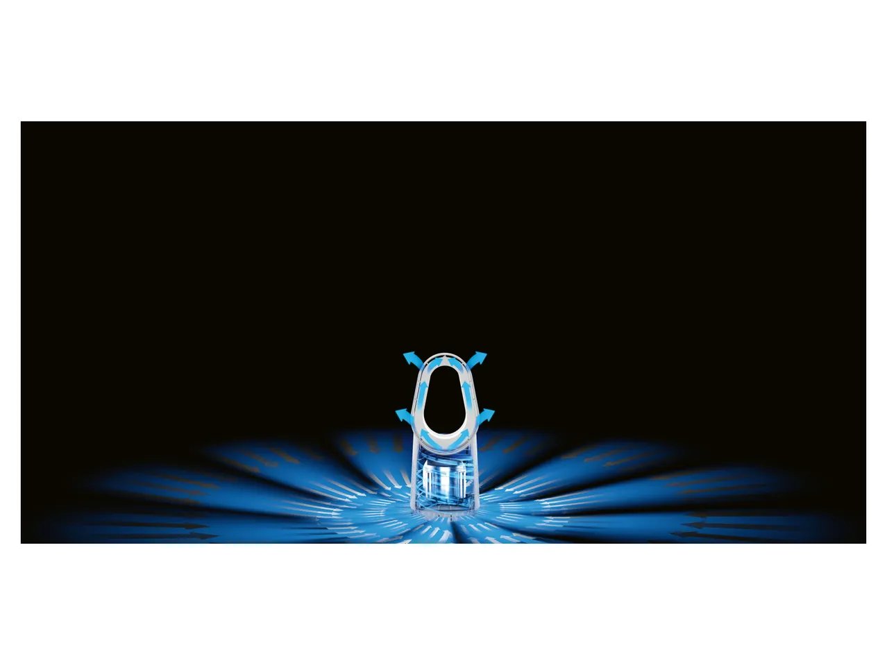 Ventilatore senza pale con LED