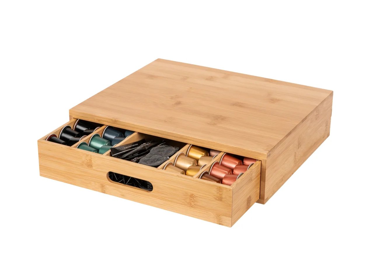 Organizer in bambù per tè e caffè