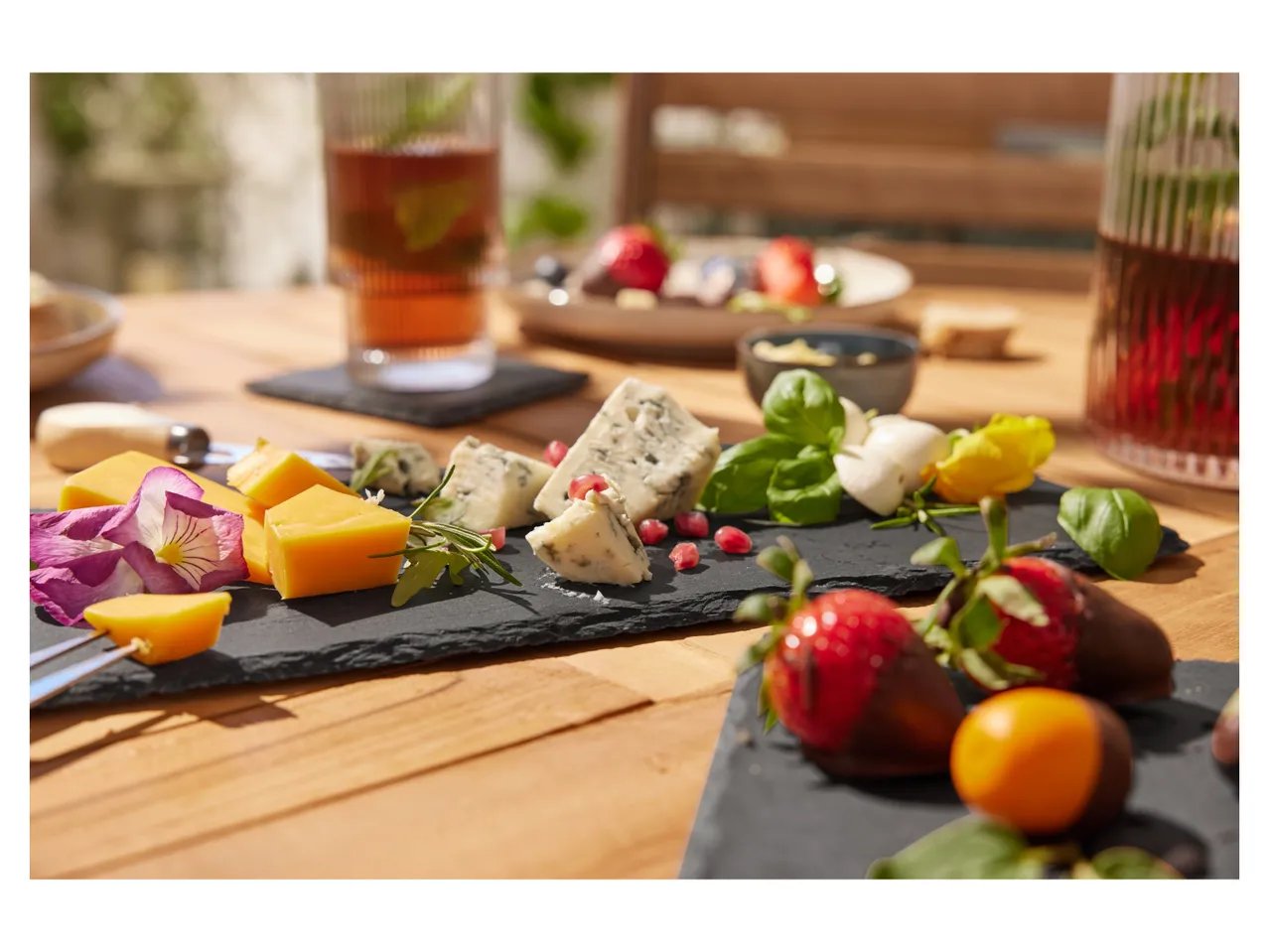 Vassoio o sottobicchieri in ardesia